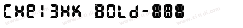 CHei3HK Bold字体转换